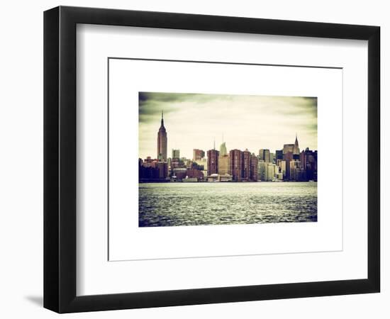 Landscape View Manhattan with the Empire State Building and Chrysler Building - New York-Philippe Hugonnard-Framed Art Print