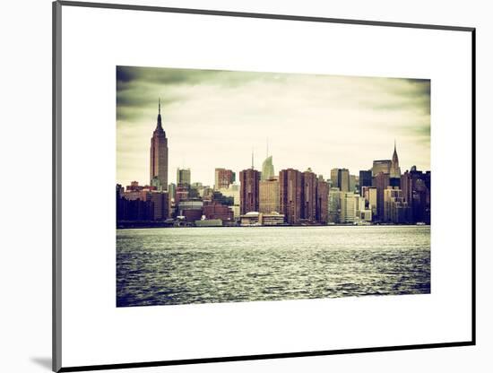 Landscape View Manhattan with the Empire State Building and Chrysler Building - New York-Philippe Hugonnard-Mounted Art Print