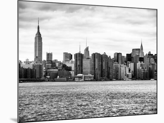 Landscape View Manhattan with the Empire State Building and Chrysler Building - NYC-Philippe Hugonnard-Mounted Photographic Print