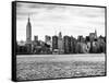 Landscape View Manhattan with the Empire State Building and Chrysler Building - NYC-Philippe Hugonnard-Framed Stretched Canvas