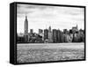 Landscape View Manhattan with the Empire State Building and Chrysler Building - NYC-Philippe Hugonnard-Framed Stretched Canvas