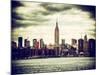 Landscape View Manhattan with the Empire State Building at Sunset - New York City - United States-Philippe Hugonnard-Mounted Photographic Print