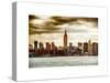 Landscape View Manhattan with the Empire State Building at Sunset - New York-Philippe Hugonnard-Stretched Canvas