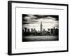 Landscape View Manhattan with the Empire State Building at Sunset - New York-Philippe Hugonnard-Framed Art Print