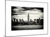 Landscape View Manhattan with the Empire State Building at Sunset - New York-Philippe Hugonnard-Mounted Art Print