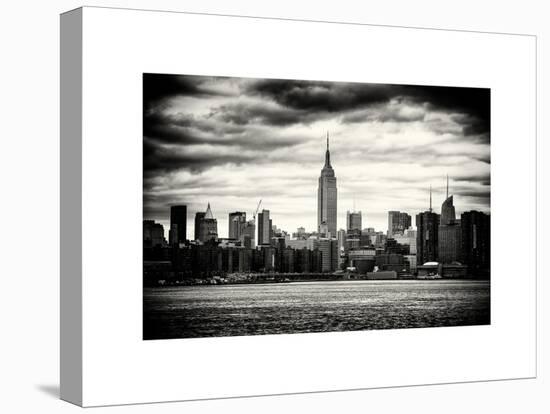 Landscape View Manhattan with the Empire State Building at Sunset - New York-Philippe Hugonnard-Stretched Canvas