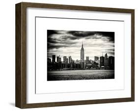 Landscape View Manhattan with the Empire State Building at Sunset - New York-Philippe Hugonnard-Framed Art Print