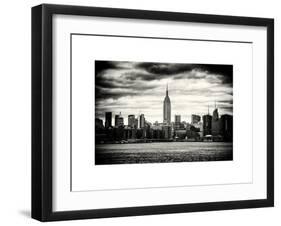 Landscape View Manhattan with the Empire State Building at Sunset - New York-Philippe Hugonnard-Framed Art Print