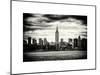 Landscape View Manhattan with the Empire State Building at Sunset - New York-Philippe Hugonnard-Mounted Art Print