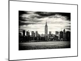 Landscape View Manhattan with the Empire State Building at Sunset - New York-Philippe Hugonnard-Mounted Art Print