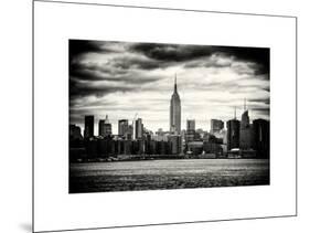 Landscape View Manhattan with the Empire State Building at Sunset - New York-Philippe Hugonnard-Mounted Art Print