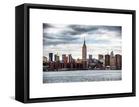 Landscape View Manhattan with the Empire State Building - New York City - United States-Philippe Hugonnard-Framed Stretched Canvas