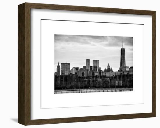 Landscape View Manhattan with the One World Trade Center (1WTC) at Sunset - New York-Philippe Hugonnard-Framed Art Print