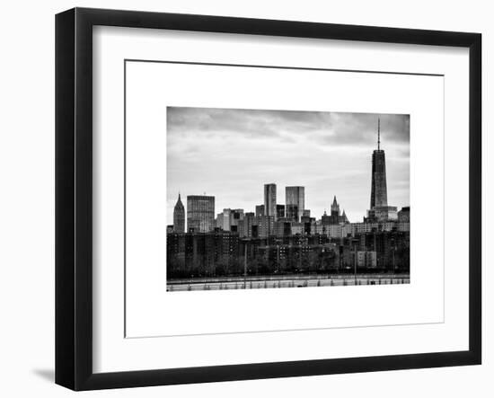 Landscape View Manhattan with the One World Trade Center (1WTC) at Sunset - New York-Philippe Hugonnard-Framed Art Print