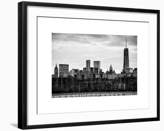 Landscape View Manhattan with the One World Trade Center (1WTC) at Sunset - New York-Philippe Hugonnard-Framed Art Print