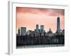 Landscape View Manhattan with the One World Trade Center (1WTC) at Sunset - NYC-Philippe Hugonnard-Framed Photographic Print