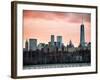 Landscape View Manhattan with the One World Trade Center (1WTC) at Sunset - NYC-Philippe Hugonnard-Framed Photographic Print