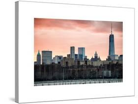 Landscape View Manhattan with the One World Trade Center (1WTC) at Sunset - NYC-Philippe Hugonnard-Stretched Canvas