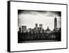 Landscape View Manhattan with the One World Trade Center (1WTC) at Sunset - NYC-Philippe Hugonnard-Framed Stretched Canvas