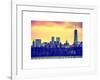 Landscape View Manhattan with the One World Trade Center (1WTC) at Sunset - NYC-Philippe Hugonnard-Framed Art Print