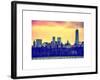 Landscape View Manhattan with the One World Trade Center (1WTC) at Sunset - NYC-Philippe Hugonnard-Framed Art Print