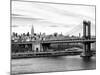Landscape View of Midtown NY with Manhattan Bridge and the Empire State Building-Philippe Hugonnard-Mounted Photographic Print