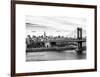 Landscape View of Midtown NY with Manhattan Bridge and the Empire State Building-Philippe Hugonnard-Framed Art Print