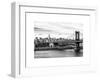 Landscape View of Midtown NY with Manhattan Bridge and the Empire State Building-Philippe Hugonnard-Framed Art Print