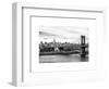 Landscape View of Midtown NY with Manhattan Bridge and the Empire State Building-Philippe Hugonnard-Framed Art Print