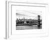 Landscape View of Midtown NY with Manhattan Bridge and the Empire State Building-Philippe Hugonnard-Framed Art Print