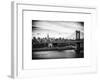 Landscape View of Midtown NY with Manhattan Bridge and the Empire State Building-Philippe Hugonnard-Framed Art Print