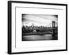 Landscape View of Midtown NY with Manhattan Bridge and the Empire State Building-Philippe Hugonnard-Framed Art Print