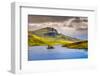 Landscape View of Old Man of Storr Rock Formation and Lake, Scotland-MartinM303-Framed Photographic Print