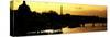 Landscape View of the River Seine and the Eiffel Tower at Sunset - Paris - France - Europe-Philippe Hugonnard-Stretched Canvas