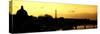 Landscape View of the River Seine and the Eiffel Tower at Sunset - Paris - France - Europe-Philippe Hugonnard-Stretched Canvas