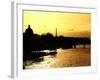 Landscape View of the River Seine and the Eiffel Tower at Sunset - Paris - France - Europe-Philippe Hugonnard-Framed Photographic Print