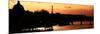 Landscape View of the River Seine and the Eiffel Tower at Sunset - Paris - France - Europe-Philippe Hugonnard-Mounted Photographic Print