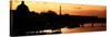 Landscape View of the River Seine and the Eiffel Tower at Sunset - Paris - France - Europe-Philippe Hugonnard-Stretched Canvas