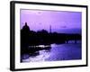 Landscape View of the River Seine and the Eiffel Tower at Sunset - Paris - France - Europe-Philippe Hugonnard-Framed Photographic Print