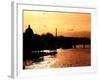 Landscape View of the River Seine and the Eiffel Tower at Sunset - Paris - France - Europe-Philippe Hugonnard-Framed Photographic Print