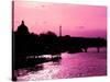 Landscape View of the River Seine and the Eiffel Tower at Sunset - Paris - France - Europe-Philippe Hugonnard-Stretched Canvas