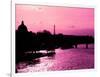 Landscape View of the River Seine and the Eiffel Tower at Sunset - Paris - France - Europe-Philippe Hugonnard-Framed Photographic Print