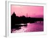 Landscape View of the River Seine and the Eiffel Tower at Sunset - Paris - France - Europe-Philippe Hugonnard-Framed Photographic Print