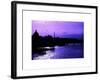 Landscape View of the River Seine and the Eiffel Tower at Sunset - Paris - France - Europe-Philippe Hugonnard-Framed Art Print