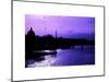 Landscape View of the River Seine and the Eiffel Tower at Sunset - Paris - France - Europe-Philippe Hugonnard-Mounted Art Print