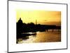 Landscape View of the River Seine and the Eiffel Tower at Sunset - Paris - France - Europe-Philippe Hugonnard-Mounted Premium Giclee Print