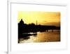 Landscape View of the River Seine and the Eiffel Tower at Sunset - Paris - France - Europe-Philippe Hugonnard-Framed Art Print