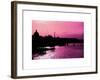 Landscape View of the River Seine and the Eiffel Tower at Sunset - Paris - France - Europe-Philippe Hugonnard-Framed Art Print