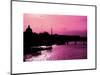 Landscape View of the River Seine and the Eiffel Tower at Sunset - Paris - France - Europe-Philippe Hugonnard-Mounted Premium Giclee Print