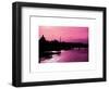 Landscape View of the River Seine and the Eiffel Tower at Sunset - Paris - France - Europe-Philippe Hugonnard-Framed Art Print